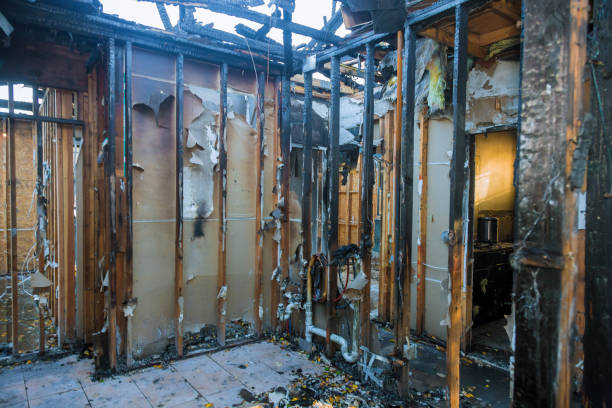 Professional Fire Damage Repair technician working in Folsom, PA